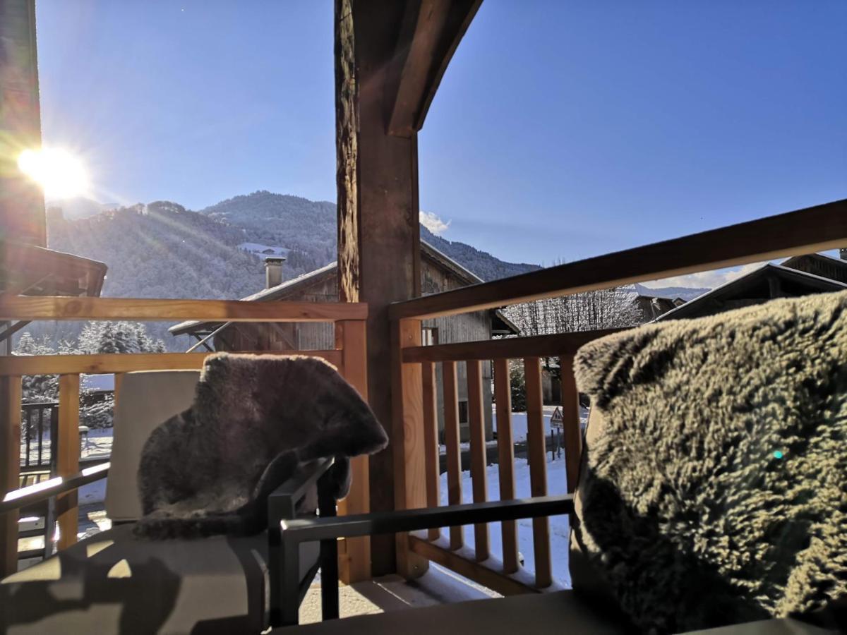 Chez Lucienne, Jacuzzi Et Sauna Samoëns Exterior foto